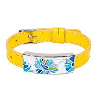 Браслет Fiore Luna на желтом кожанном ремешке, CB03599-14A