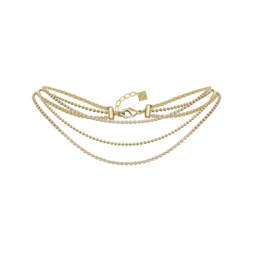 Колье VIDDA, Eternity, тройное, с кристаллами Swarovski, VD23.2-01778 янтарный