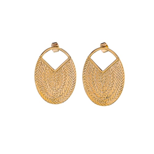 Серьги Moon Paris, Ringo, с узором, MR-26.01-039 золотистый