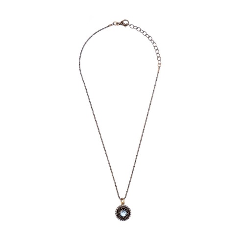 Колье Alcozer&J, с топазом и кристаллами Swarovski, AL2512-C48CJ25 голубой фото 2