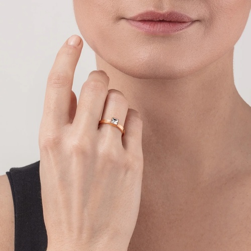 Кольцо Coeur de Lion Crystal-Rose gold, 0501/40-1822 52 фото 7