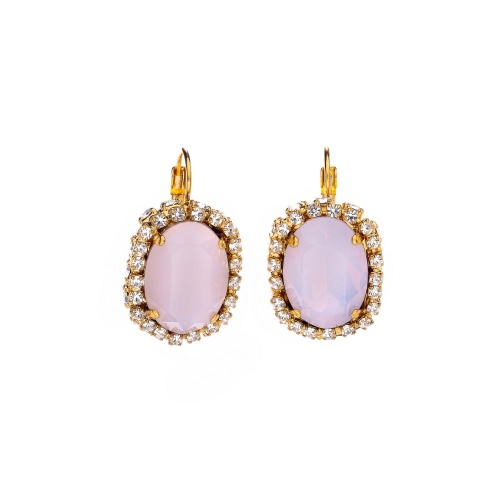 Серьги Celeste G, с опалом и фианитами, CS26.1-1878 розовый