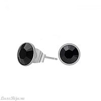 Пусеты Fiore Luna Jet SWE298 J S