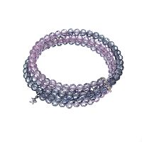 Браслет Lanzerotti, Iris, пружина, с кристаллами, LZ-26.03-094 сиреневый