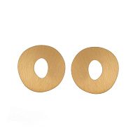 Серьги Dansk Copenhagen, Alaya, в форме неправильного овала, DNSK25.2-3C2407002 золотистый