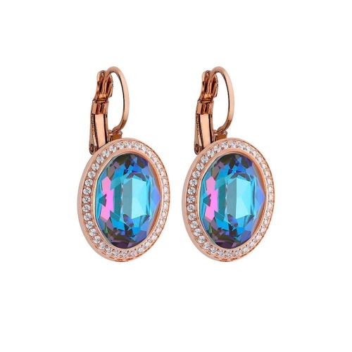 Серьги Qudo Tivola Army green delite 311670 G/RG фото 2