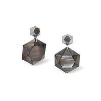 Серьги Nature Bijoux, Vendome, с перламутром, NB26.2-12-90731 серый