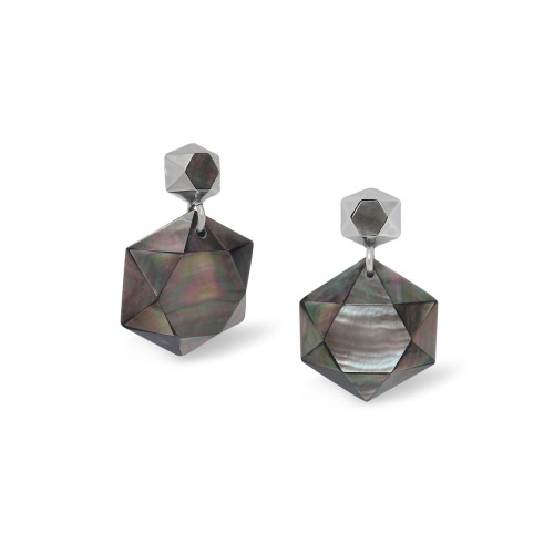 Серьги Nature Bijoux, Vendome, с перламутром, NB26.2-12-90731 серый