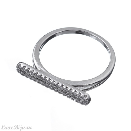 Кольцо Moon Paris, Ringo, с кристаллами, MR-23.02-053 серебристый, 17