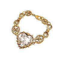 Браслет Celeste G, с кристаллом Swarovski в форме сердца, CS26.1-1099 хрустальный
