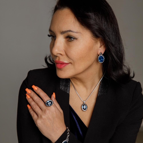 Серьги Qudo TIVOLA UNICA big (S/P) Montana 2,65cm, 332006 фото 4