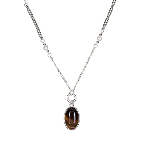 Колье Fiore Luna COFFE AGATE, LN5153 BR/S фото 3