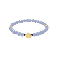 Колье VIDDA, Hera, с халцедоном и кожей, VD25.1-02171202 голубой, 50см