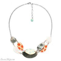 Колье Nature Bijoux, Cannage, перламутр, бамбук в смоле, NB21.1-15-41531 черный