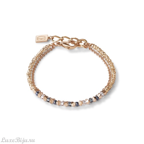 Браслет Coeur de Lion Rose Gold-Grey 5040/30-1200