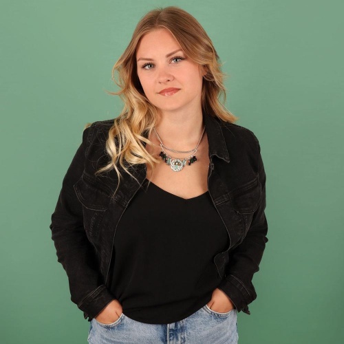 Колье TARATATA, Celeste, смола,слюдяная пудра,бусины,стразы, TT-W23-09116-104 зеленый фото 3