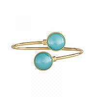 Браслет Possebon Pearl Blue Sky Agate C1366.21 BL/G