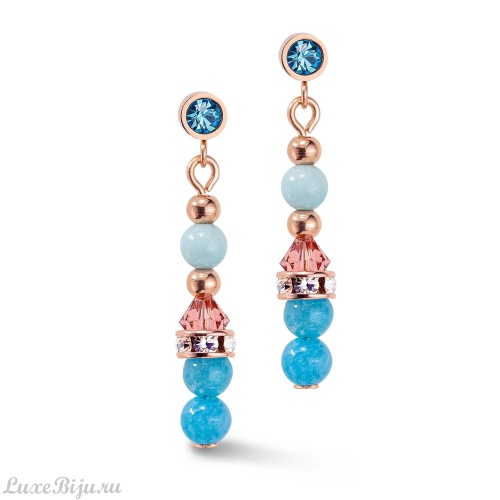 Пусеты Coeur de Lion Aqua-Lilac 6020/21-2026