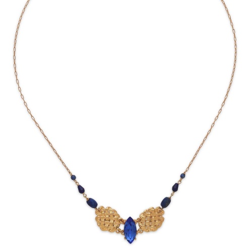 Колье Franck Herval, Charlie, кристалл Swarovski и лазуритом, FH26.2-15-64702 синий фото 2