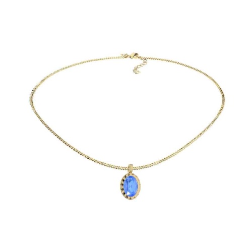 Колье Qudo TIVOLA UNICA big (G/P) Royal blue delite 3cm, 420684