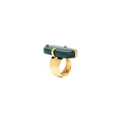 Кольцо Nature Bijoux, Agate verde, разъемное, с агатом, NB23.2-19-25030 зеленый фото 4