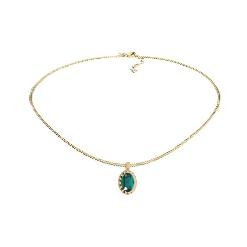 Колье Qudo TIVOLA UNICA big (G/P) Emerald 3cm, 420549 фото 3