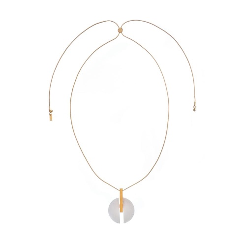 Колье Dansk Copenhagen, Vanity, с геометрической подвеской, DNSK26.1-9C2401021 золотистый