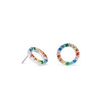 Серьги Coeur de Lion Multicolor Silver, 2057/21-1517