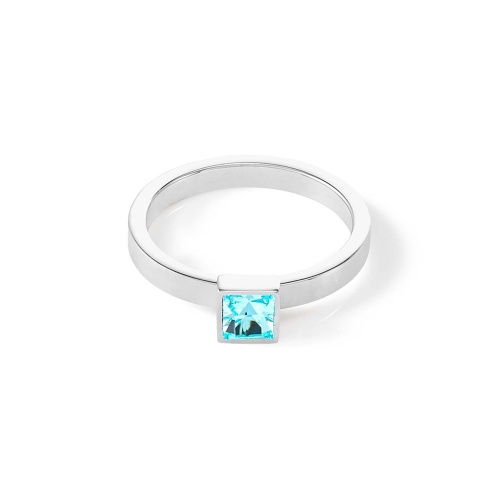Кольцо Coeur de Lion Aqua-Silver 17.2 мм, 0501/40-2017 54