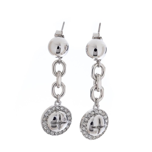 Серьги Moon Paris, Ringo, с кристаллами, MR-22.03-040 серебристый