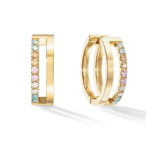 Серьги Coeur de Lion Multicolour Pastel Gold, 0136/21-1590 фото 2