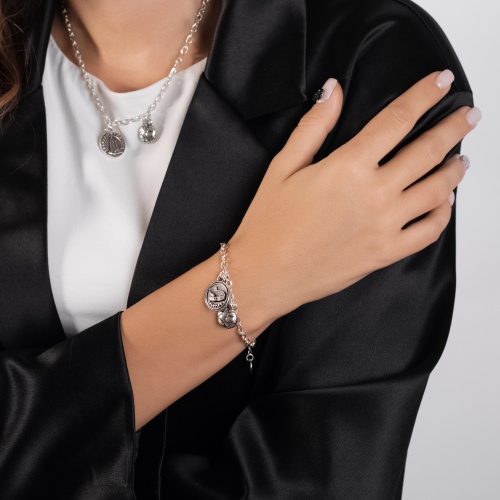 Браслет Tra-la-ra, Voyage, с подвесками, TLR24-243P003 серебристый фото 2