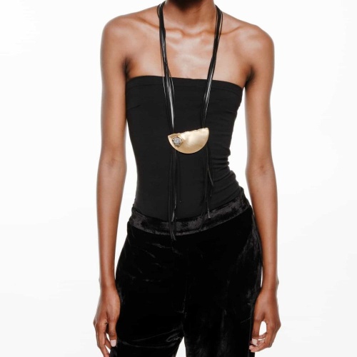 Колье Katerina Vassou, Lulana, с друзой агата, KV26.1-308311G золотистый фото 3