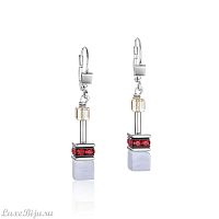 Серьги Coeur de Lion Blue-Red, 4905/20-0703