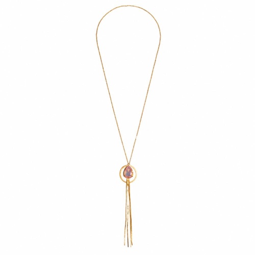 Колье Catherine Bijoux, Aurora crystal, с кристаллом, CB26.1-5682AG розовый фото 3