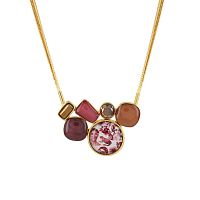 Колье TARATATA, Manufacture, со смолой и стеклянными бусинами, TT-W23-01101-203 красный