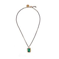 Колье Thot Gioielli, с рейнстоуном, TG25.1-CL585 зеленый