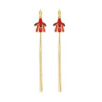 Серьги TARATATA, Fuchsia, с цветной смолой, TT-E25-02716-203 красный