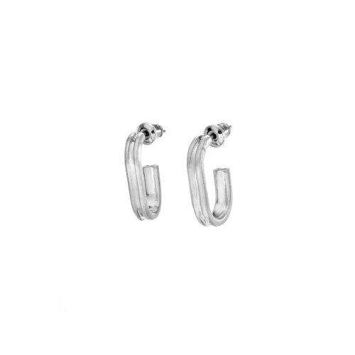 Серьги Dansk Copenhagen, Tula, полукольца, DNSK25.2-3C2407023 серебристый