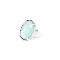 Кольцо Nature Bijoux, Gotborg, разъемное, с ракушкой Capiz в смоле, NB25.2-19-25921 голубой