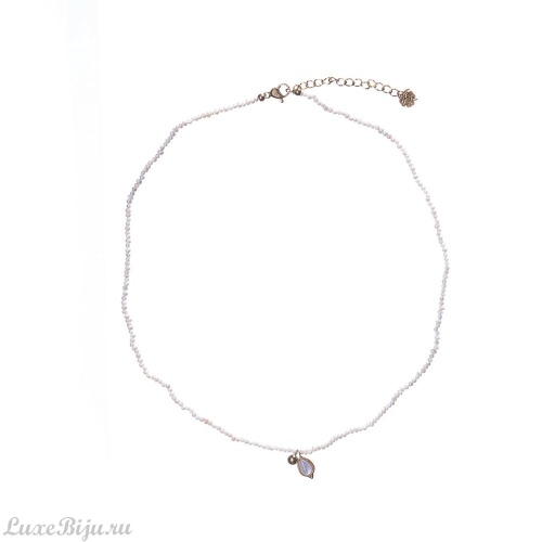Колье Moon Paris, с жемчугом и перламутром, Mo-22.10-131 белый фото 2