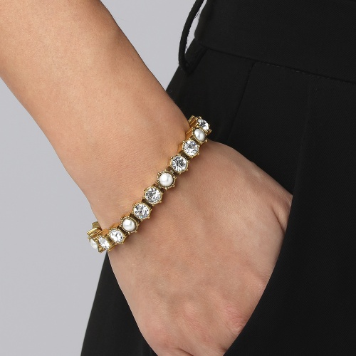 Браслет Dyrberg Kern COURAGE SG CRYSTAL / WHITE PEARL  480147, 480147 фото 3