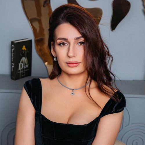 Колье Fiore Luna Crystal / Grey Leather, B2110SW-N06.1 BW/S фото 4