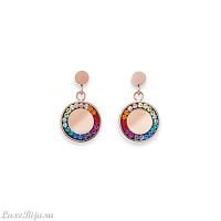 Серьги Coeur de Lion Multicolor-Roségold 5004/21-1577