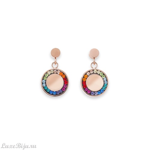 Серьги Coeur de Lion Multicolor-Roségold 5004/21-1577