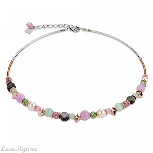 Колье Coeur de Lion Green-Rose 4864/10-0519