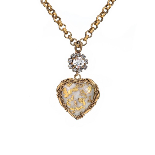 Колье Celeste G, сердце, кристалл Swarovski, фиантиты, CS26.1-2207 серебристый фото 2