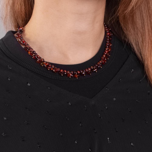 Колье Lanzerotti, Caramello, с тигровым глазом и янтарем, LZ-24.11-534 коричневый фото 3