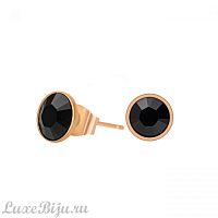 Пусеты Fiore Luna Jet SWE298 J RG