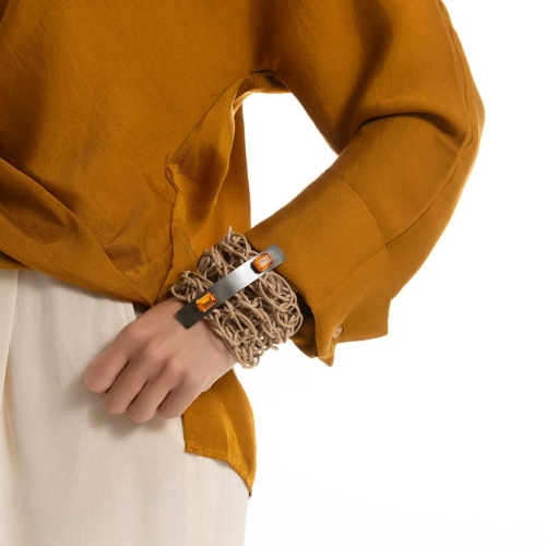 Браслет Katerina Vassou, Solo, с кристаллами, KV26.1-406206B оранжевый фото 2